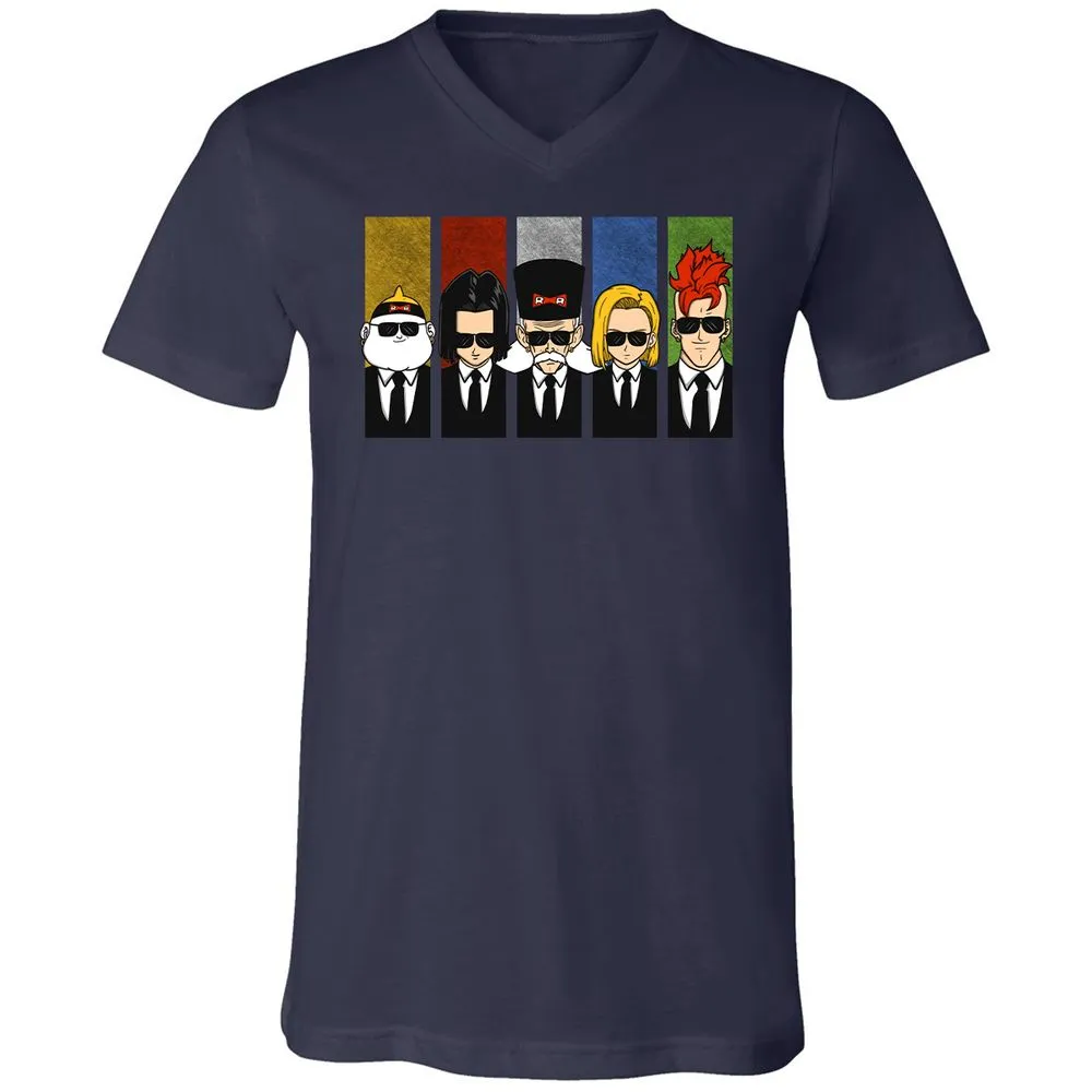 Unisex V-Neck T-Shirt - LMQ5EZGB - Navy - 2