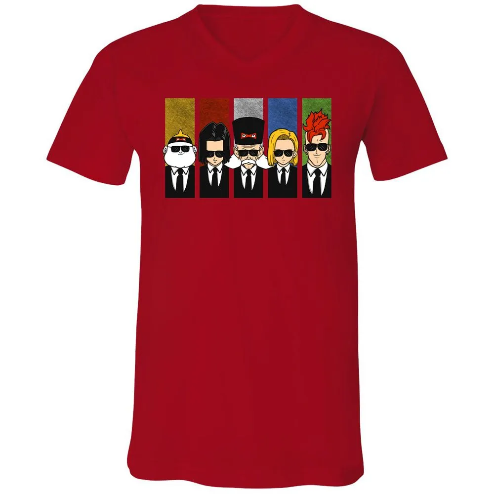 Unisex V-Neck T-Shirt - LMQ5EZGB - Red - 3