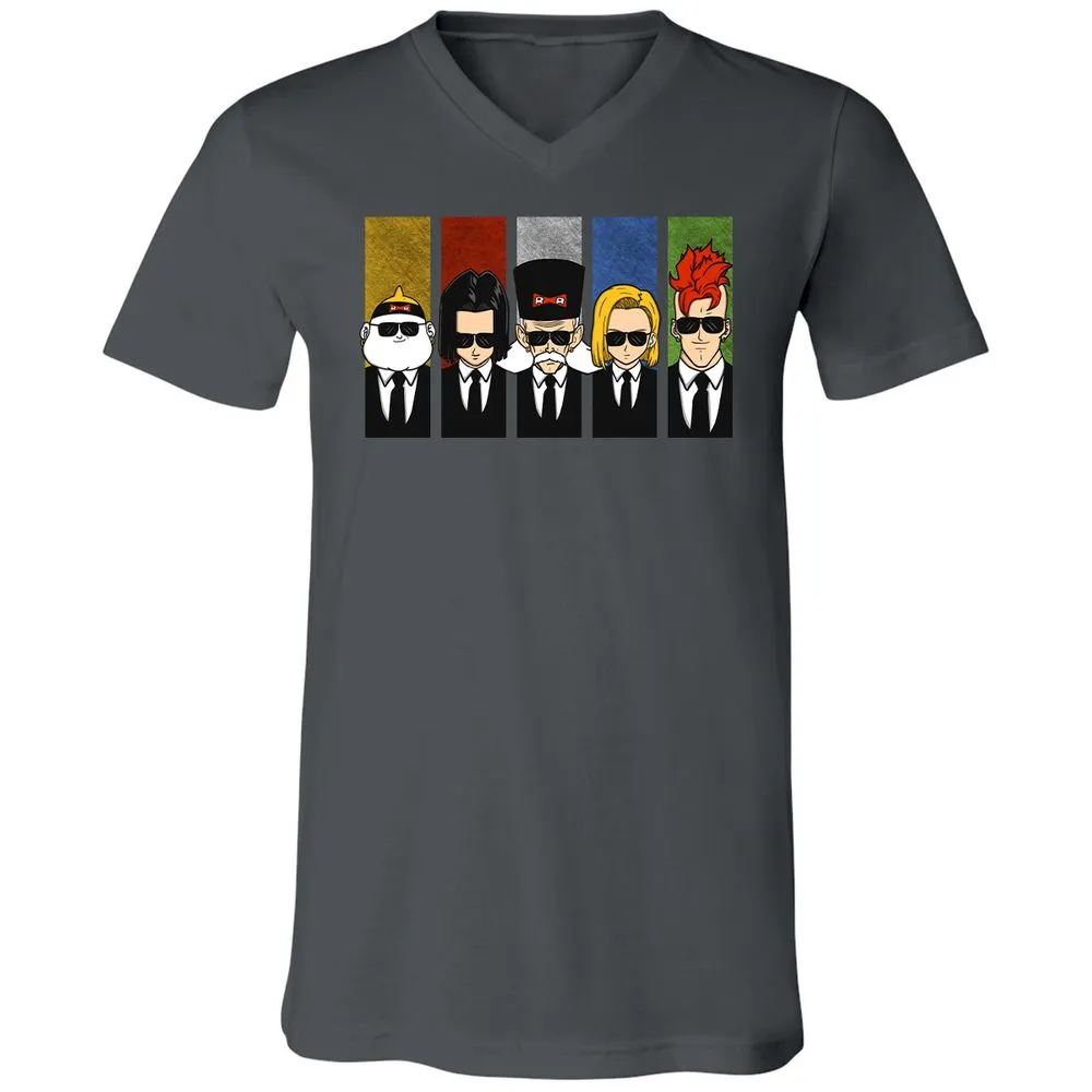Unisex V-Neck T-Shirt - LMQ5EZGB - Asphalt - 12