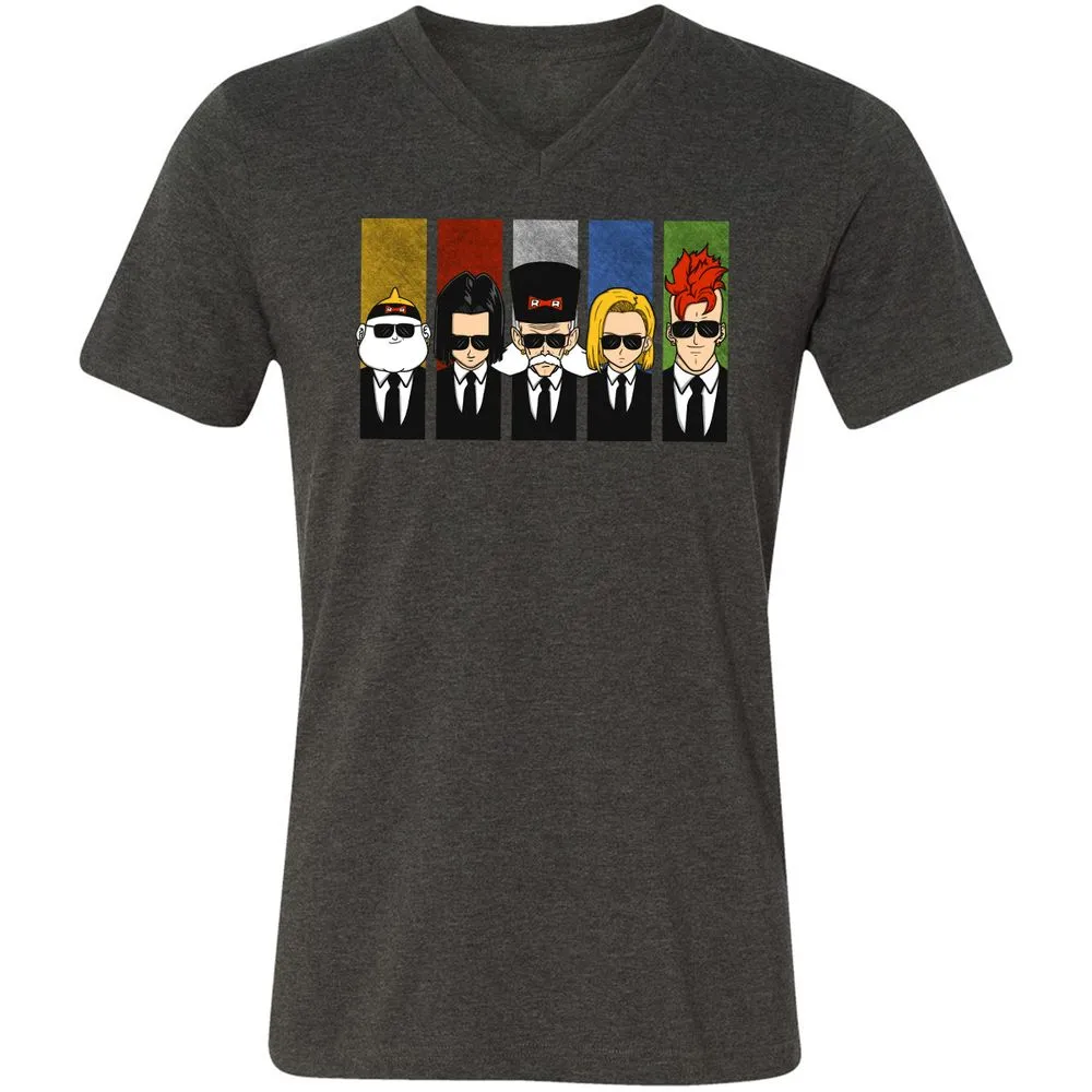 Unisex V-Neck T-Shirt - LMQ5EZGB - Dark Grey Heather - 8