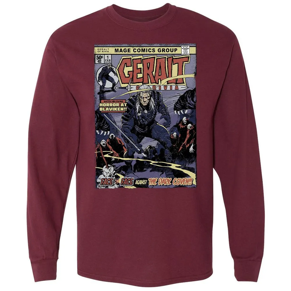 Long Sleeve T-Shirt - EQYL2B4H - Maroon - 11