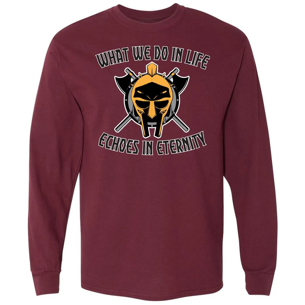 Long Sleeve T-Shirt - GY4HE3U3 - Maroon - 11