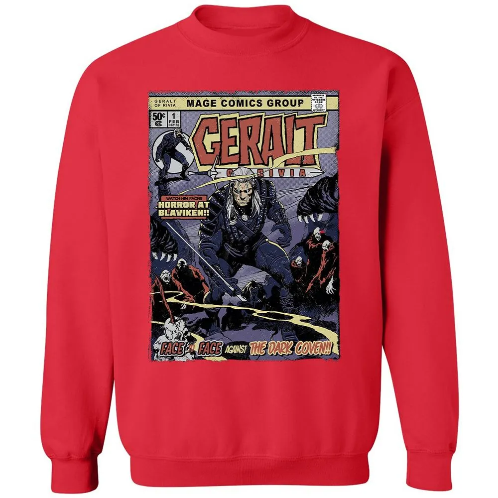 Classic Unisex Sweatshirt - QVMH183W - Red - 5