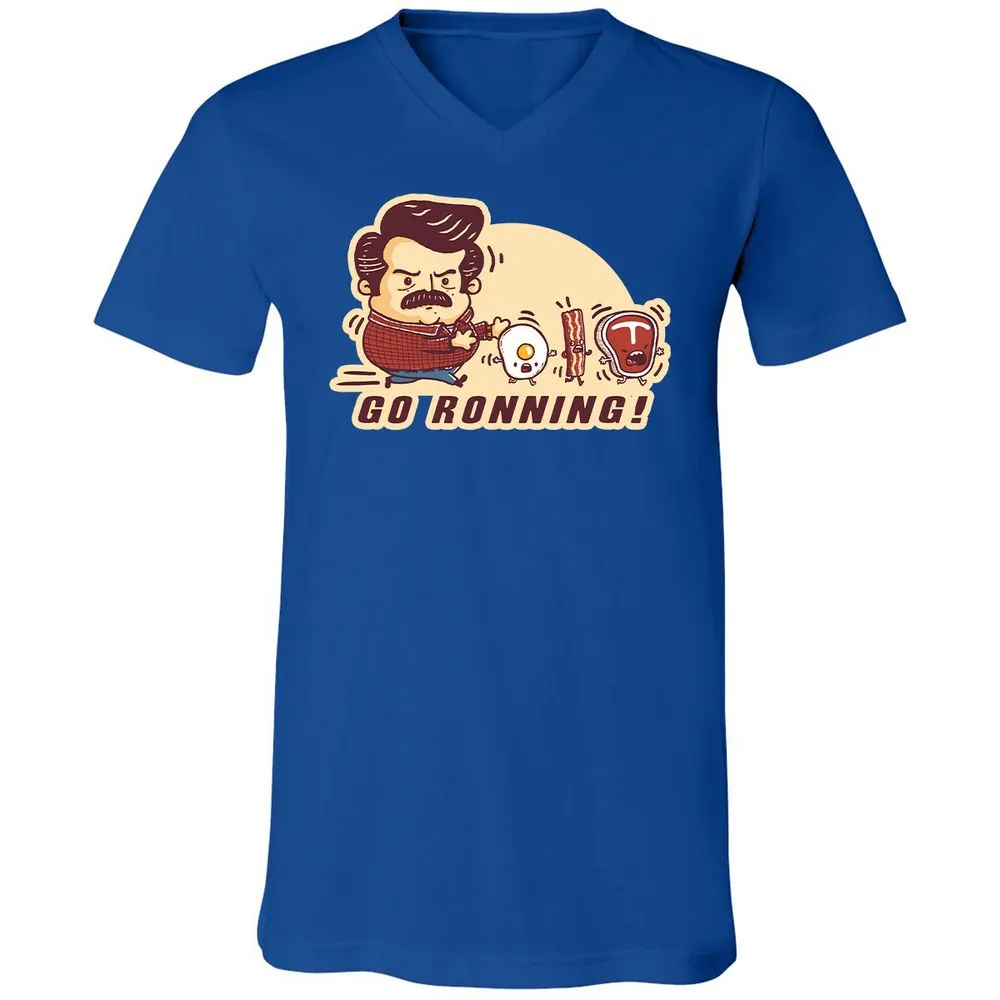 Unisex V-Neck T-Shirt - 47TZFM8T - True Royal - 4