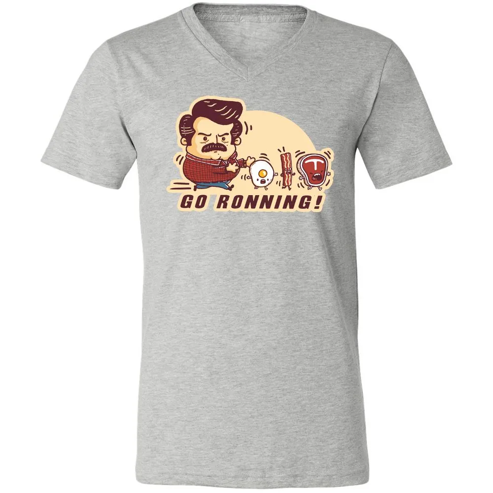 Unisex V-Neck T-Shirt - 47TZFM8T - Athletic Heather - 7