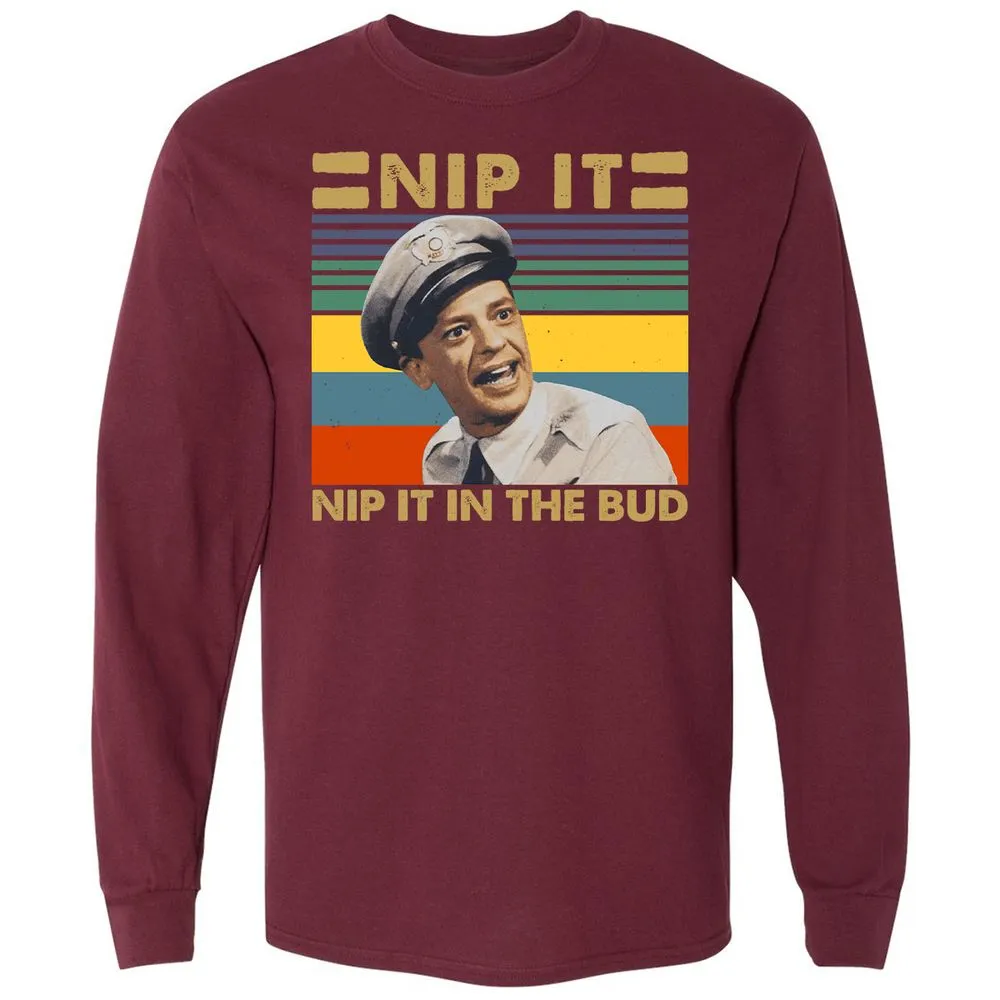 Long Sleeve T-Shirt - 1W84EZZ3 - Maroon - 11