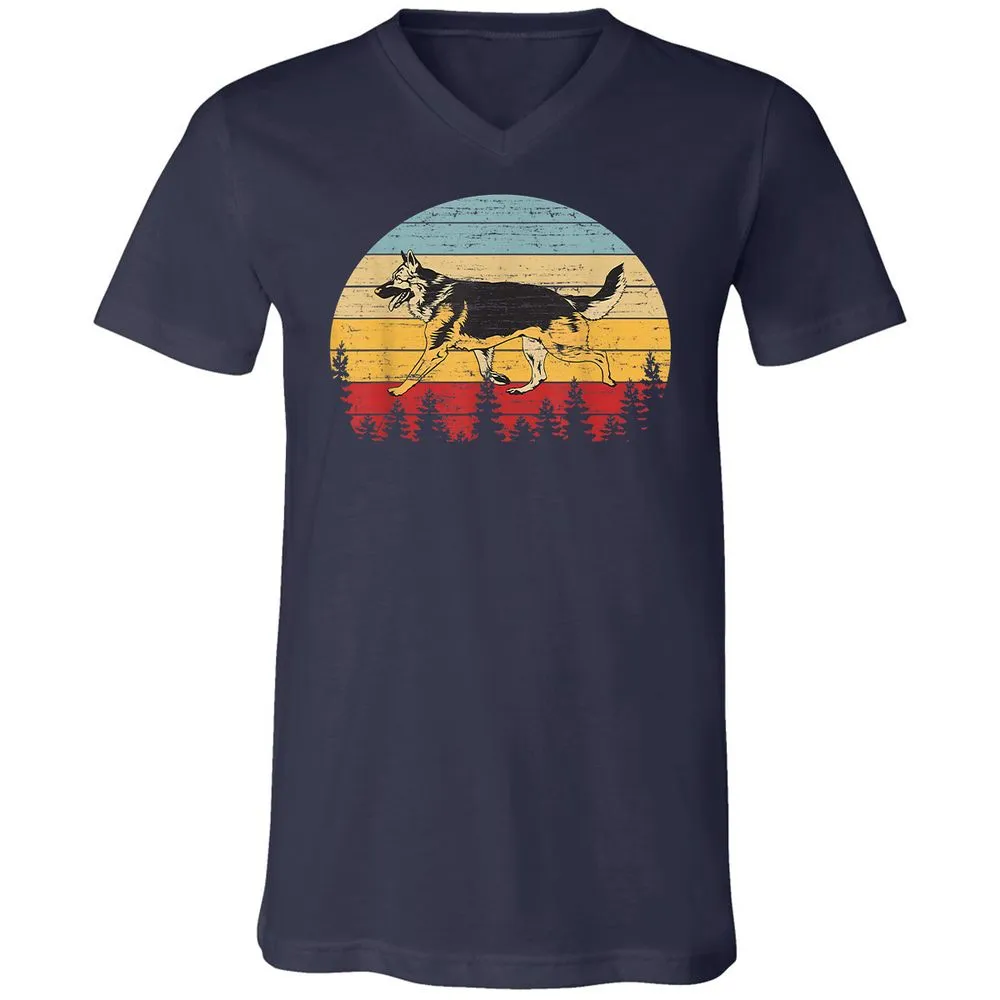 Unisex V-Neck T-Shirt - TK94UEH9 - Navy - 2