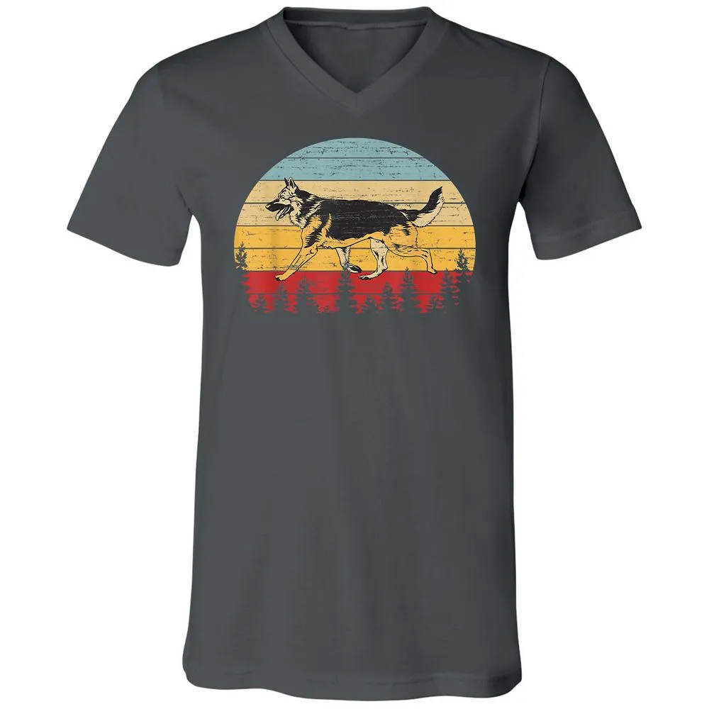 Unisex V-Neck T-Shirt - TK94UEH9 - Asphalt - 12