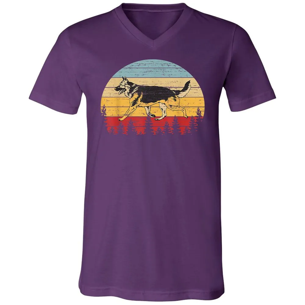 Unisex V-Neck T-Shirt - TK94UEH9 - Team Purple - 9
