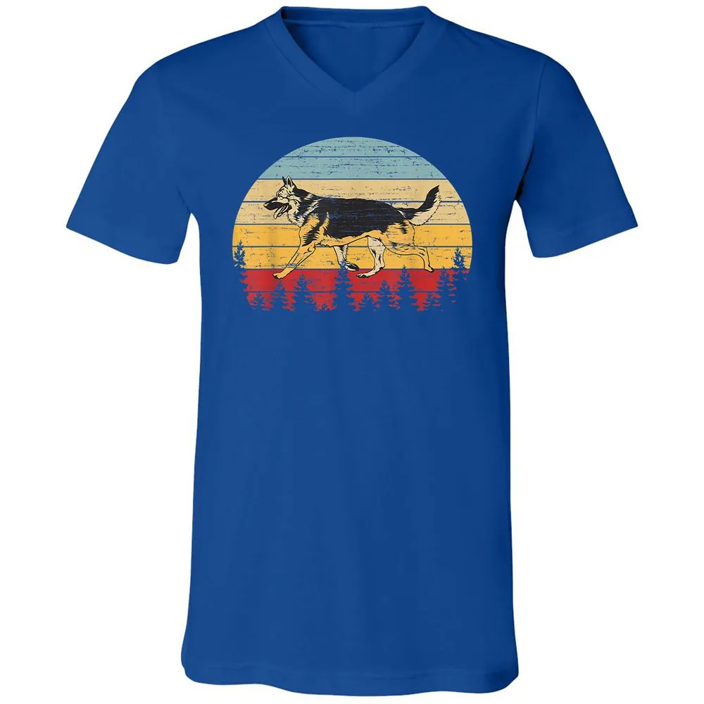 Unisex V-Neck T-Shirt - TK94UEH9 - True Royal - 4