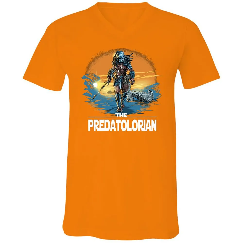 Unisex V-Neck T-Shirt - TZZJ1359 - Orange - 11