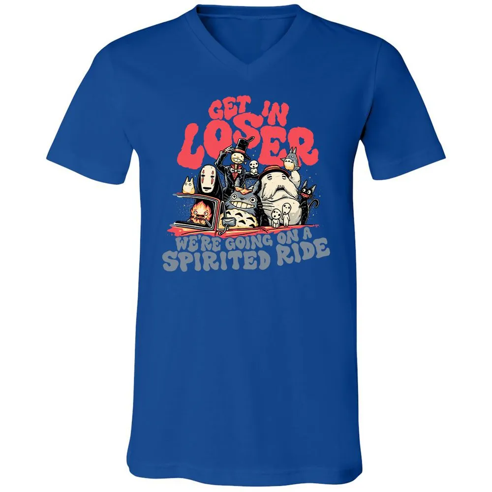 Unisex V-Neck T-Shirt - 2PZYK9Q4 - True Royal - 4
