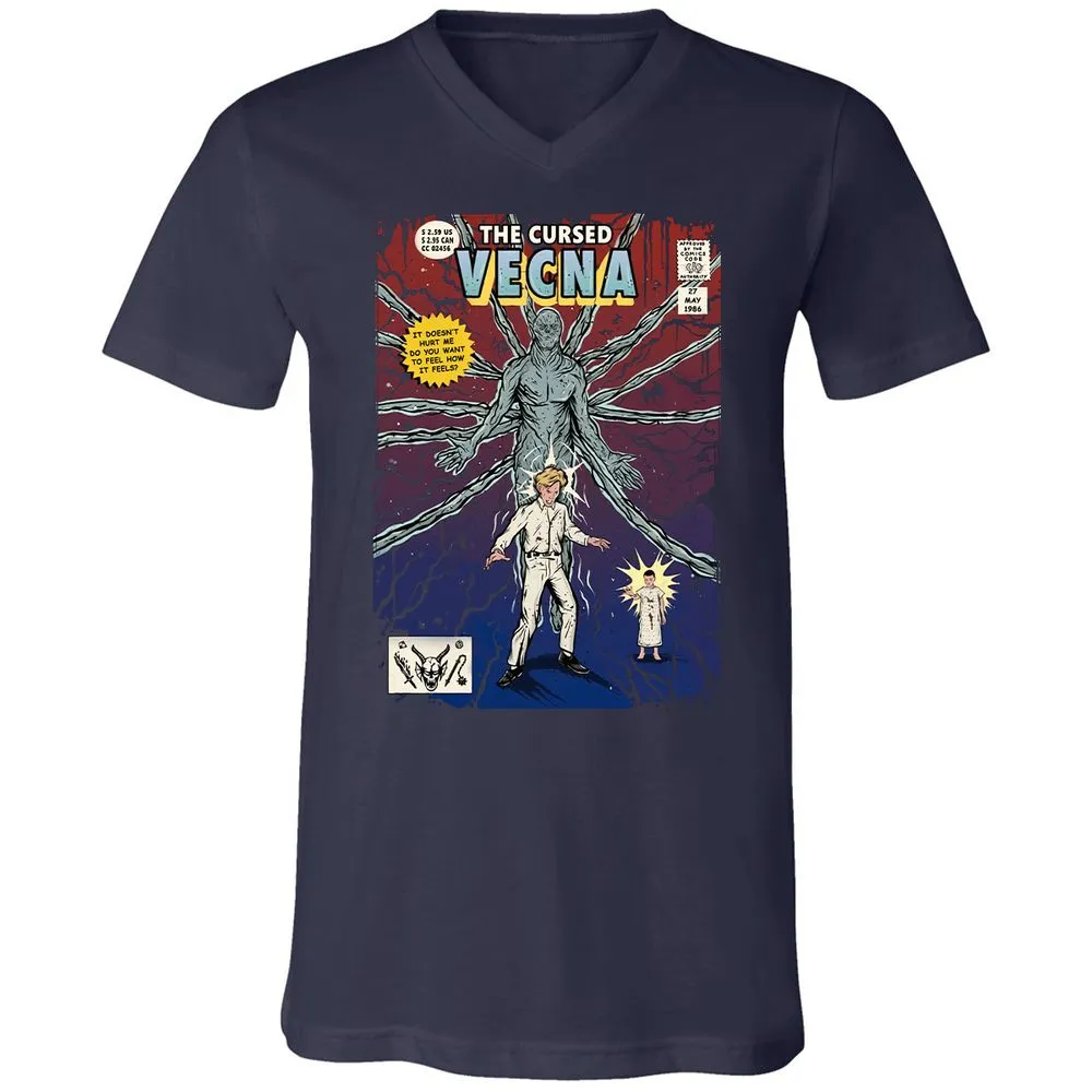 Unisex V-Neck T-Shirt - UTNQZ4FW - Navy - 2