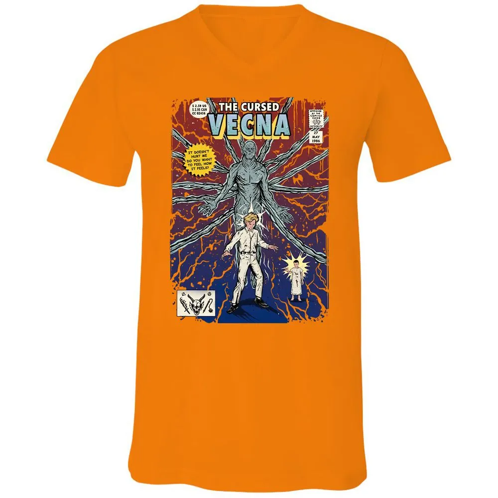 Unisex V-Neck T-Shirt - UTNQZ4FW - Orange - 11