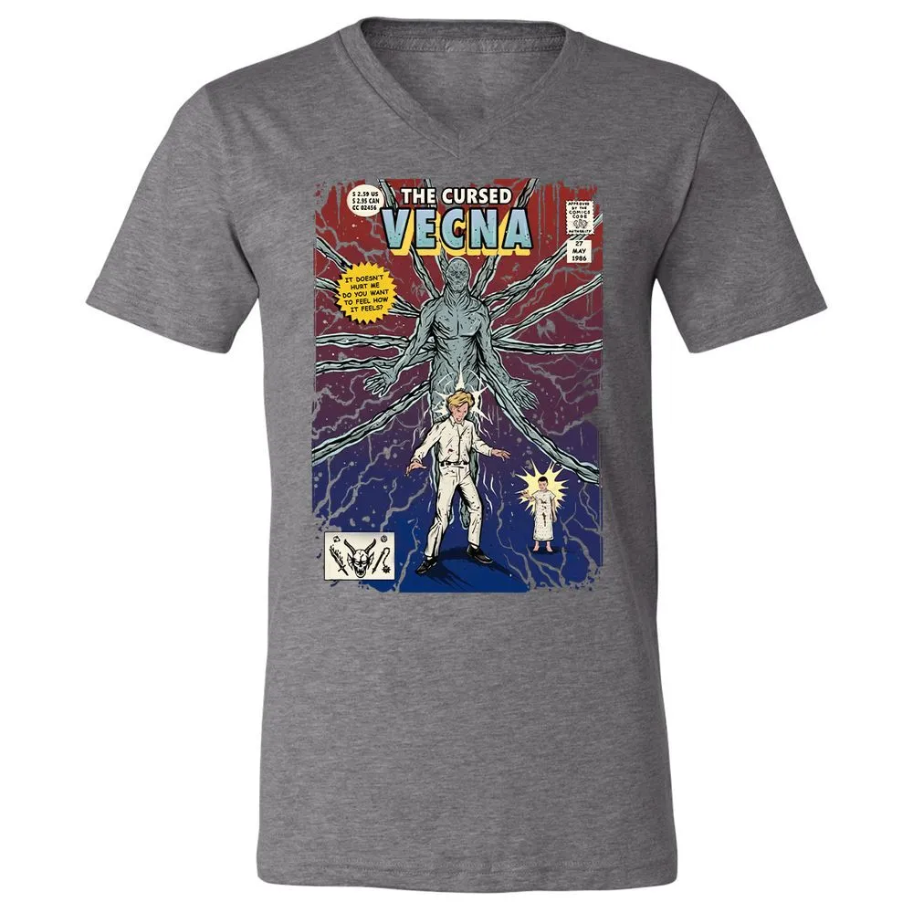 Unisex V-Neck T-Shirt - UTNQZ4FW - Deep Heather - 13