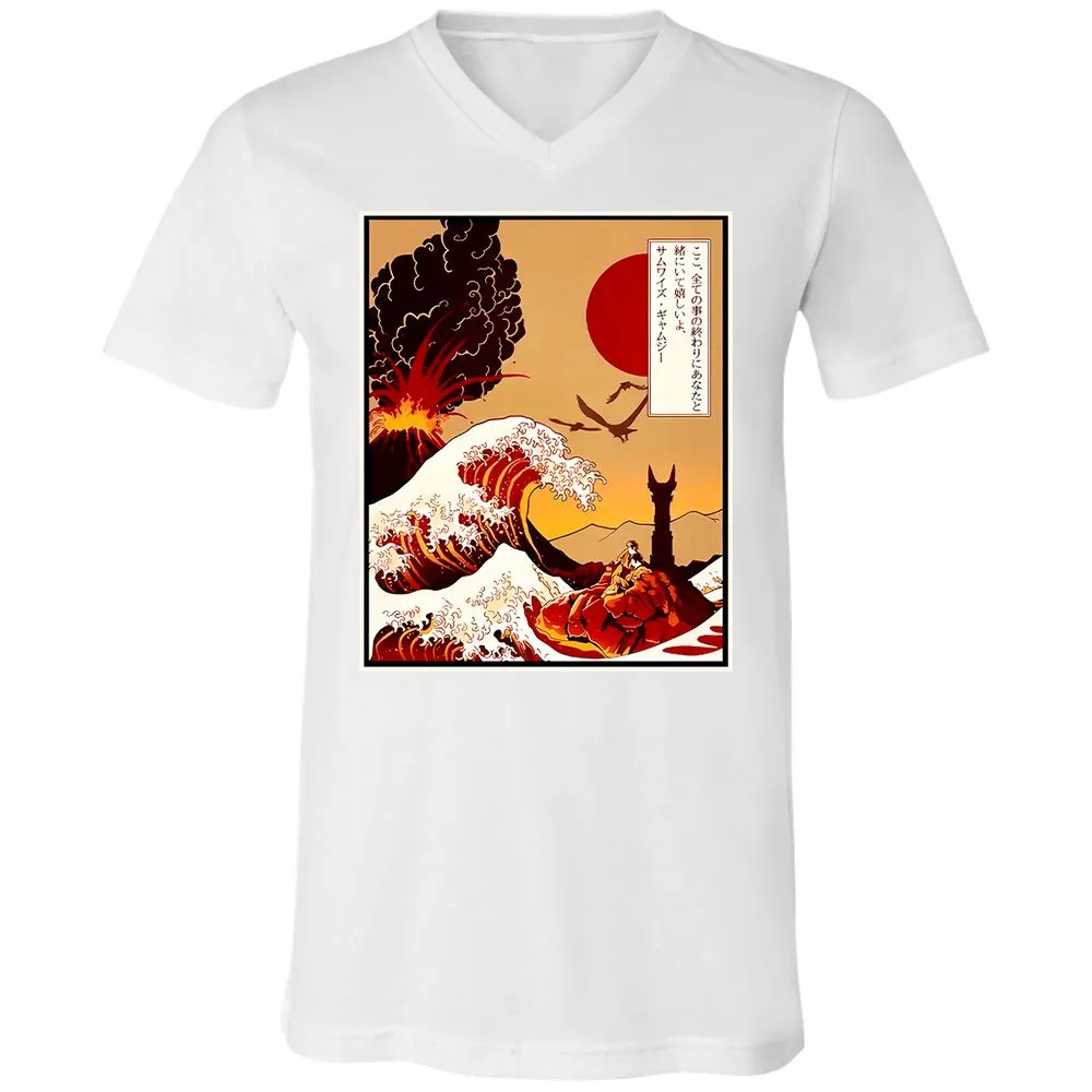 Unisex V-Neck T-Shirt - MB4WF3TR - White - 5