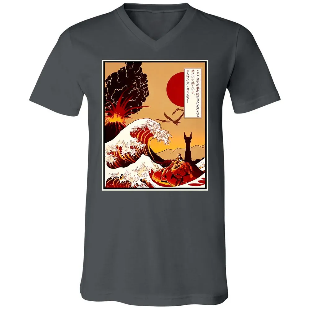 Unisex V-Neck T-Shirt - MB4WF3TR - Asphalt - 12