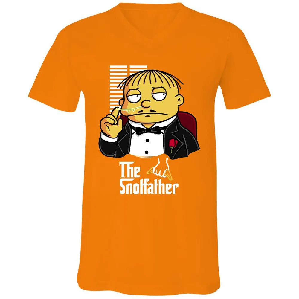 Unisex V-Neck T-Shirt - 6ZTY1BVM - Orange - 11