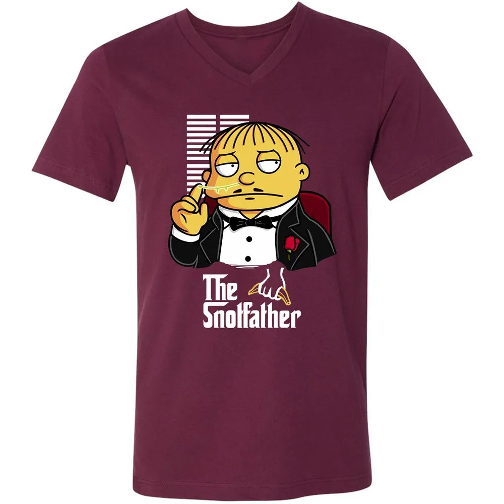 Unisex V-Neck T-Shirt - 6ZTY1BVM - Maroon - 6