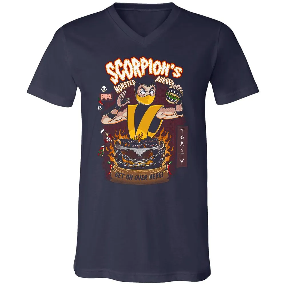 Unisex V-Neck T-Shirt - JX8JKURX - Navy - 2