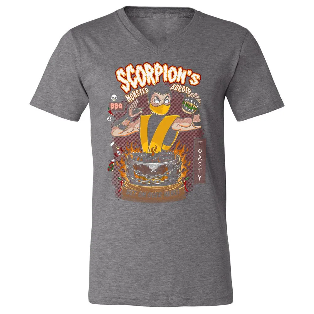 Unisex V-Neck T-Shirt - JX8JKURX - Deep Heather - 13