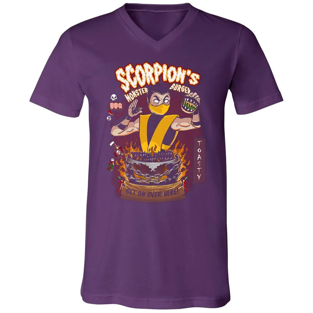 Unisex V-Neck T-Shirt - JX8JKURX - Team Purple - 9