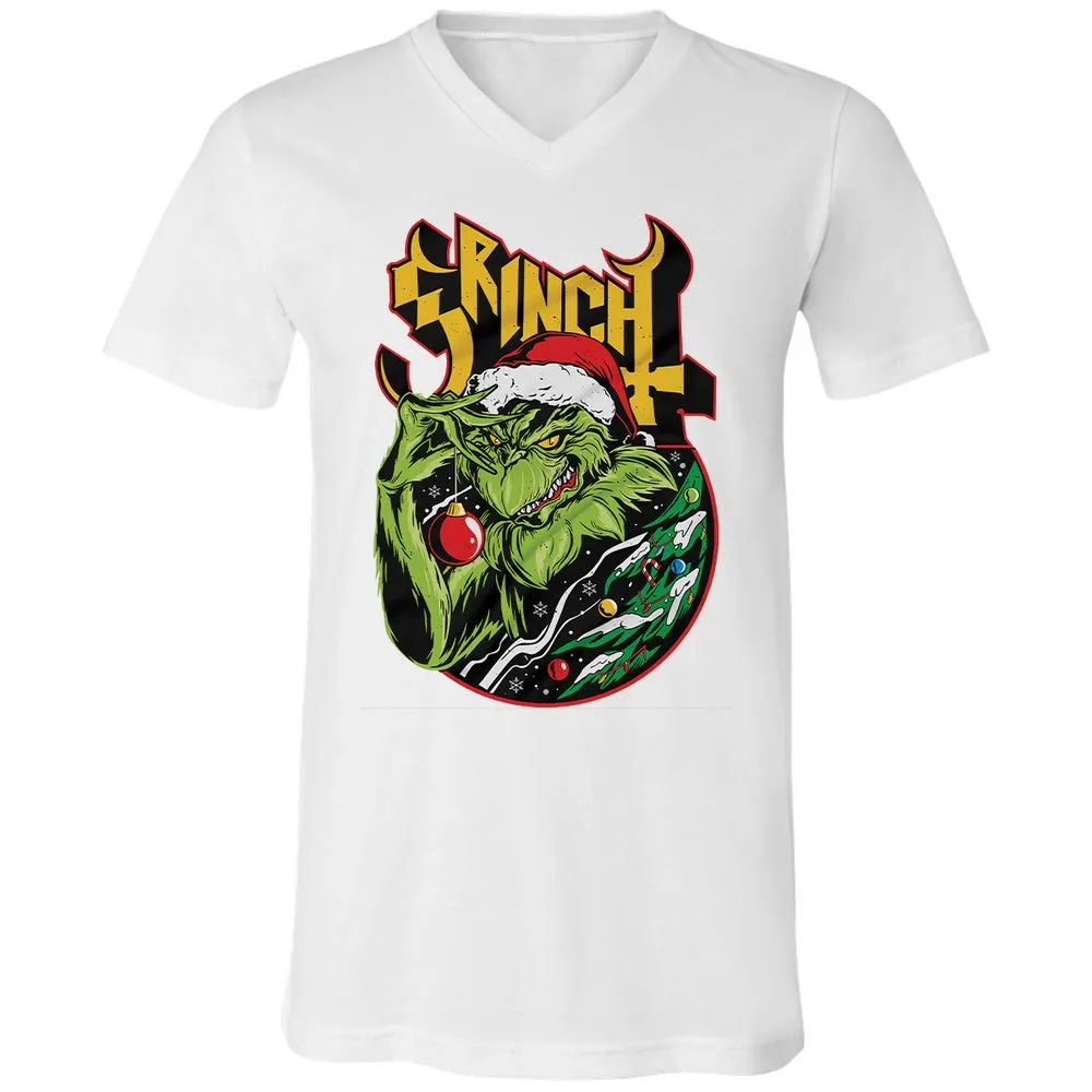 Unisex V-Neck T-Shirt - UH86W3HC - White - 5