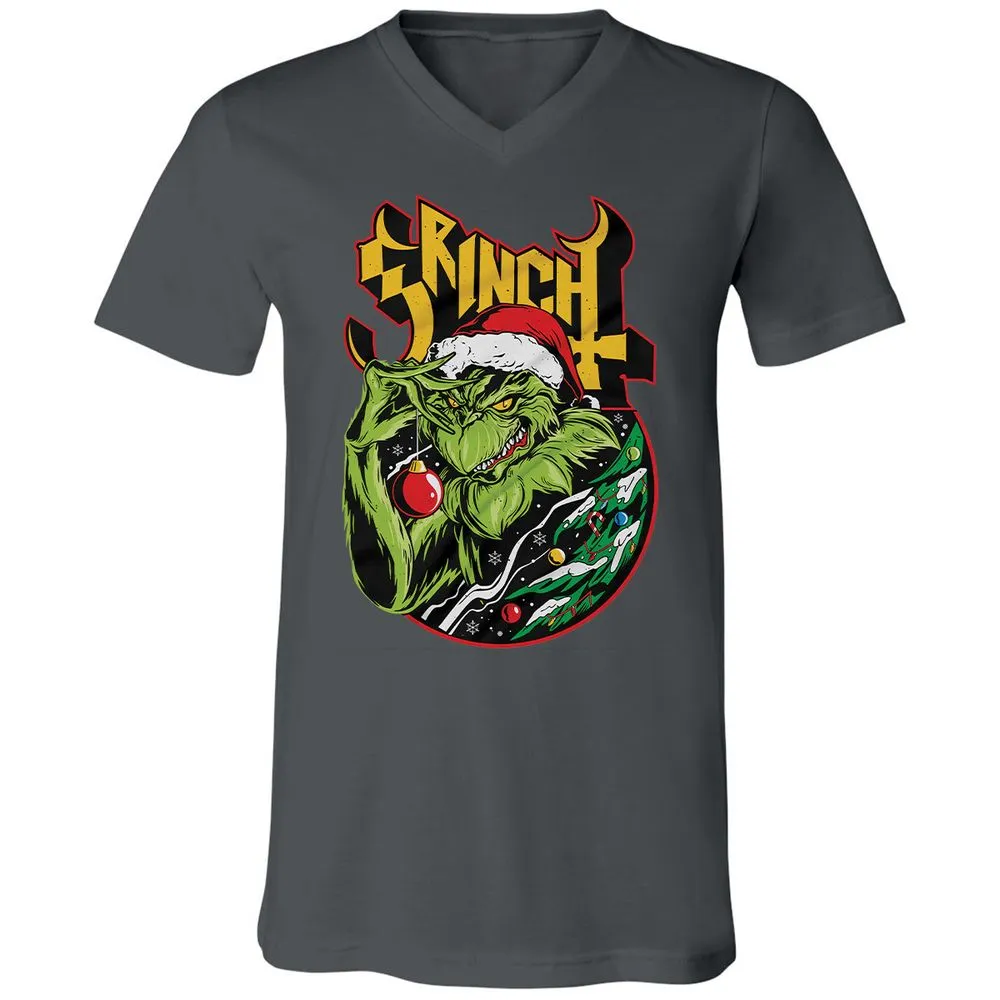 Unisex V-Neck T-Shirt - UH86W3HC - Asphalt - 12