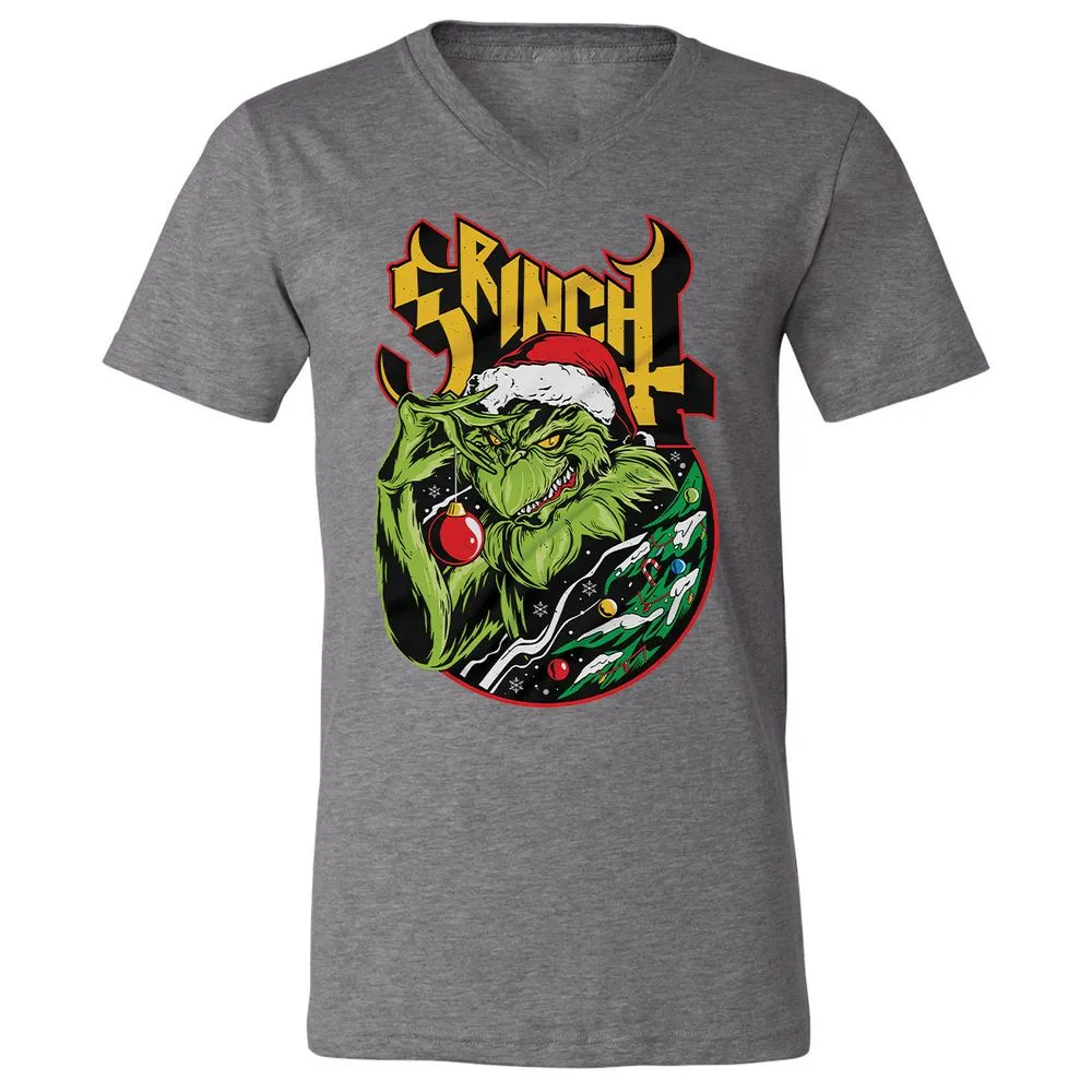 Unisex V-Neck T-Shirt - UH86W3HC - Deep Heather - 13
