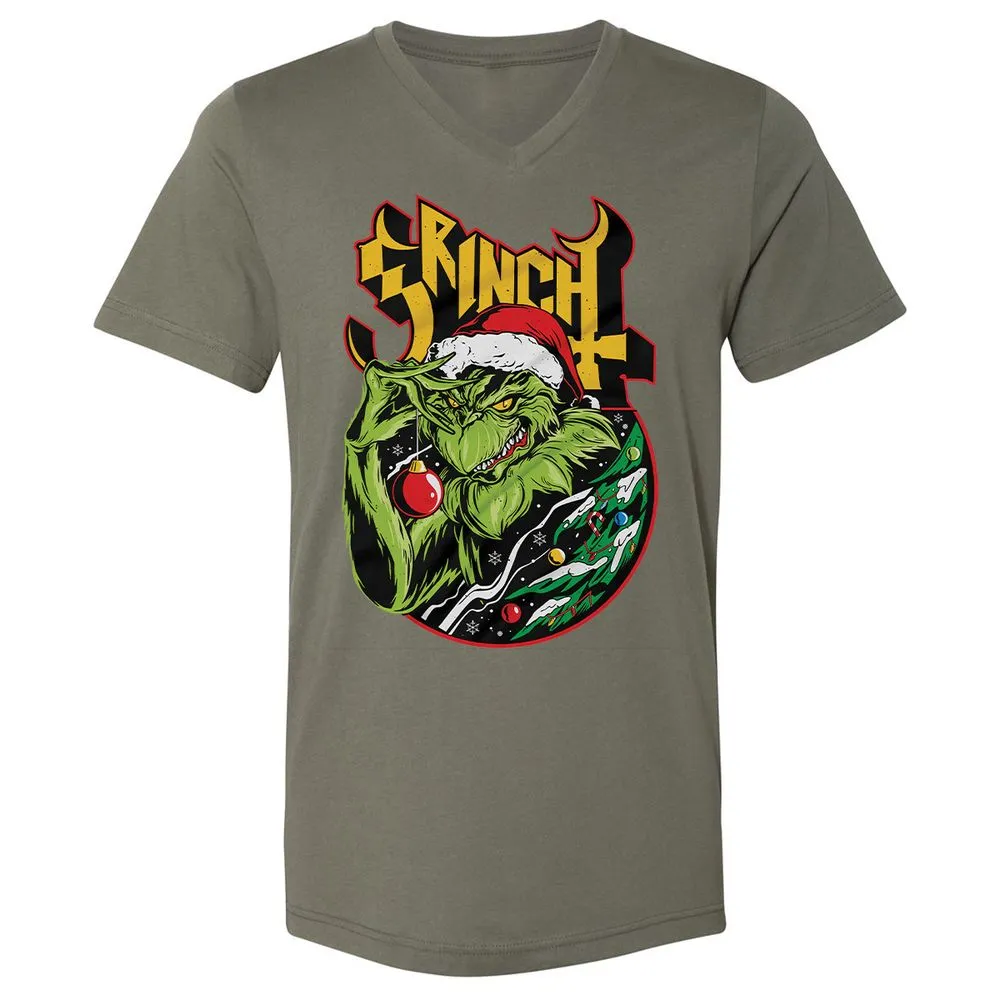 Unisex V-Neck T-Shirt - UH86W3HC - Military Green - 10