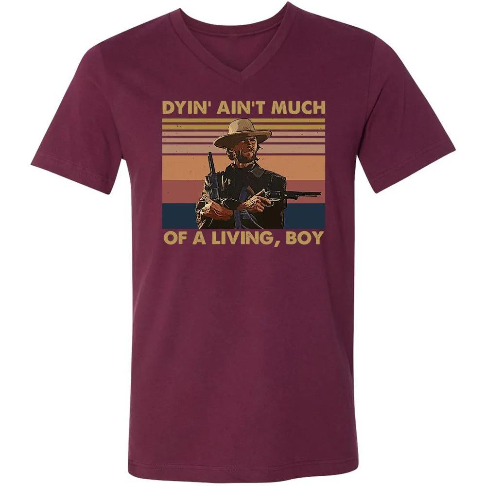 Unisex V-Neck T-Shirt - 2ZWNTPCW - Maroon - 6