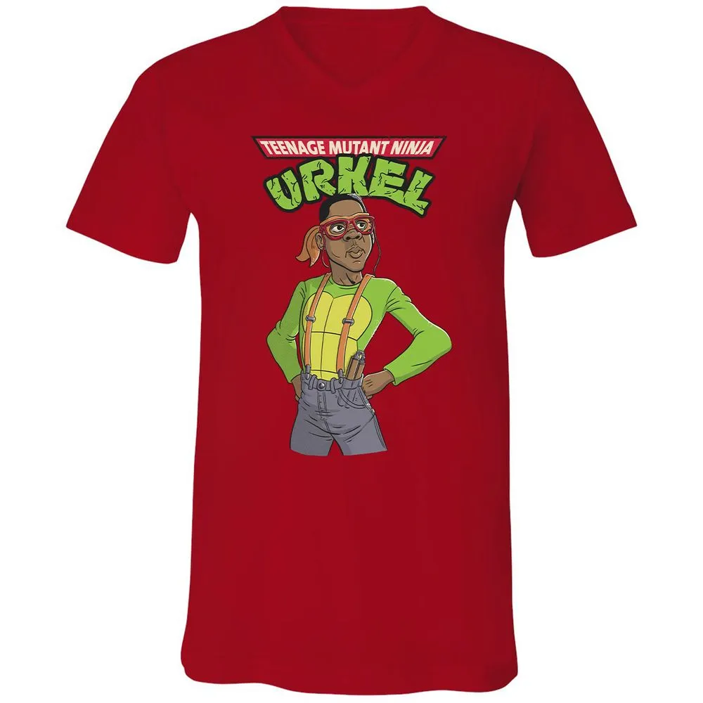 Unisex V-Neck T-Shirt - EBMSH3PW - Red - 3
