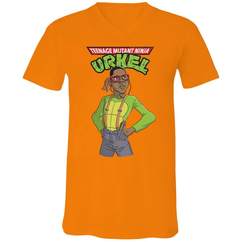 Unisex V-Neck T-Shirt - EBMSH3PW - Orange - 11