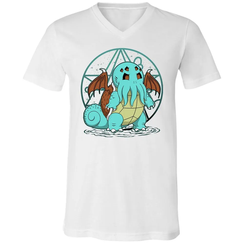 Unisex V-Neck T-Shirt - H94X349Q - White - 5