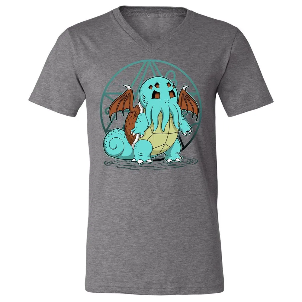 Unisex V-Neck T-Shirt - H94X349Q - Deep Heather - 13