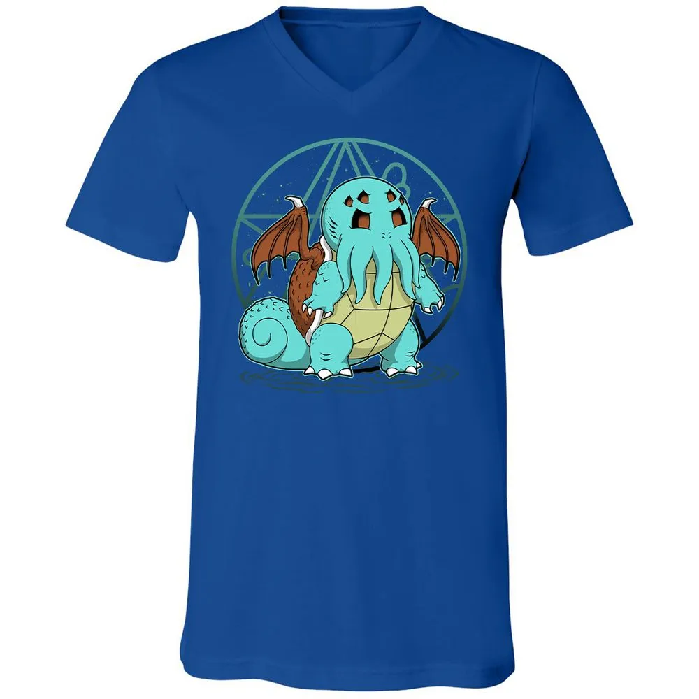 Unisex V-Neck T-Shirt - H94X349Q - True Royal - 4