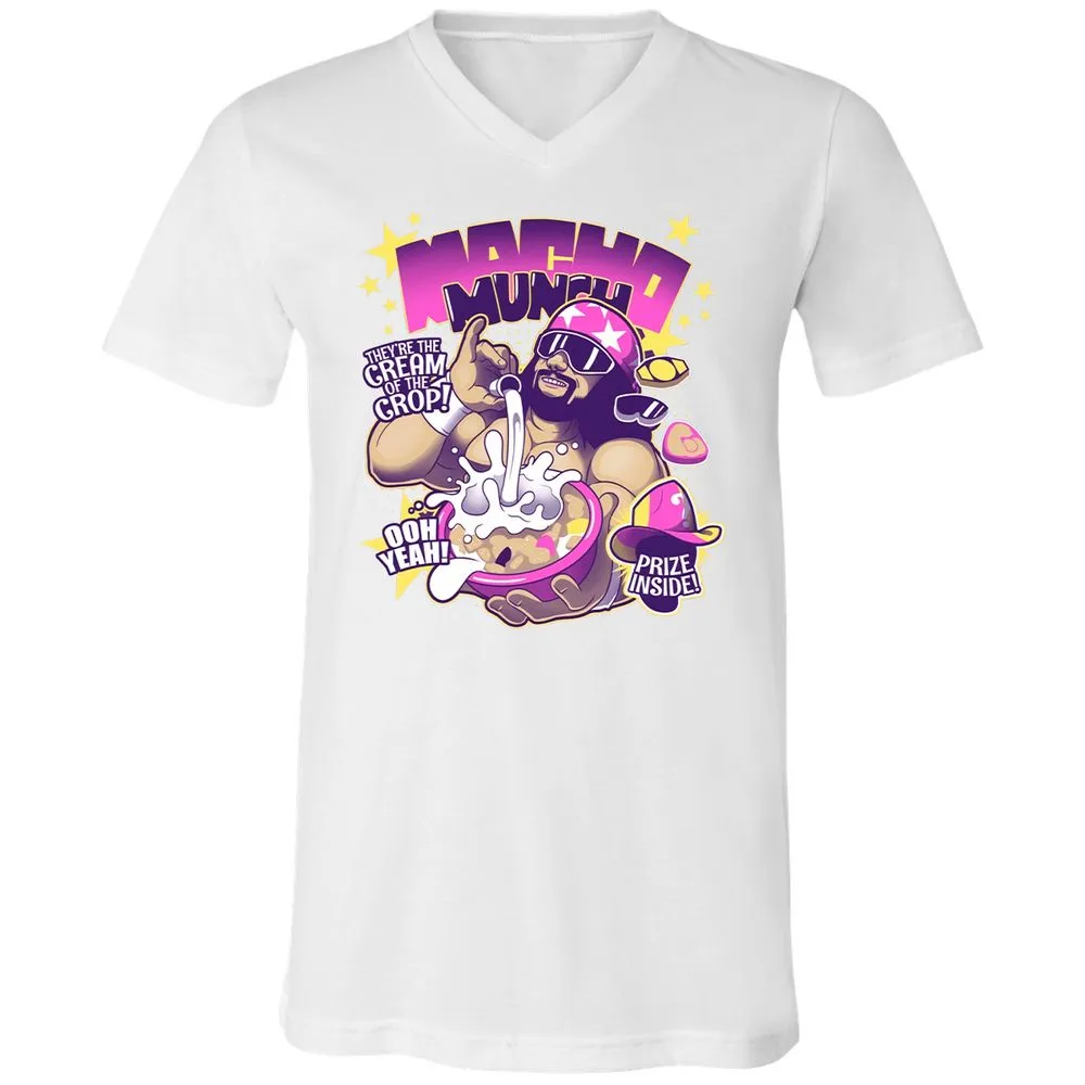 Unisex V-Neck T-Shirt - QRV9Y862 - White - 5