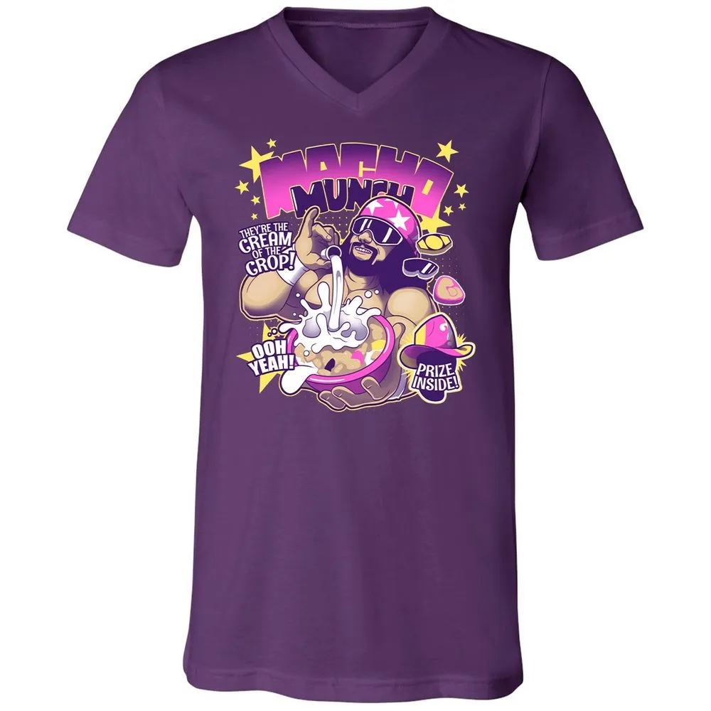 Unisex V-Neck T-Shirt - QRV9Y862 - Team Purple - 9