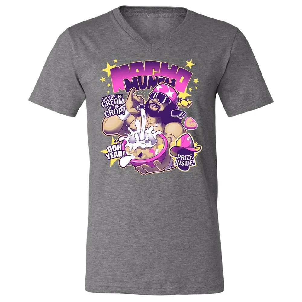 Unisex V-Neck T-Shirt - QRV9Y862 - Deep Heather - 13