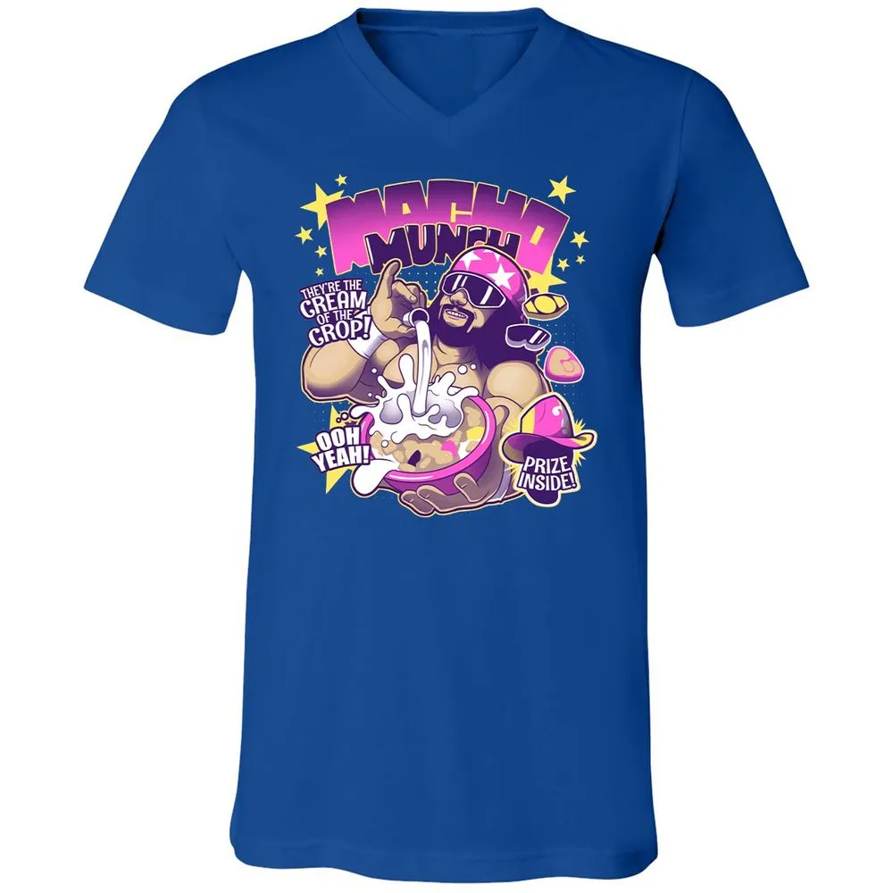 Unisex V-Neck T-Shirt - QRV9Y862 - True Royal - 4