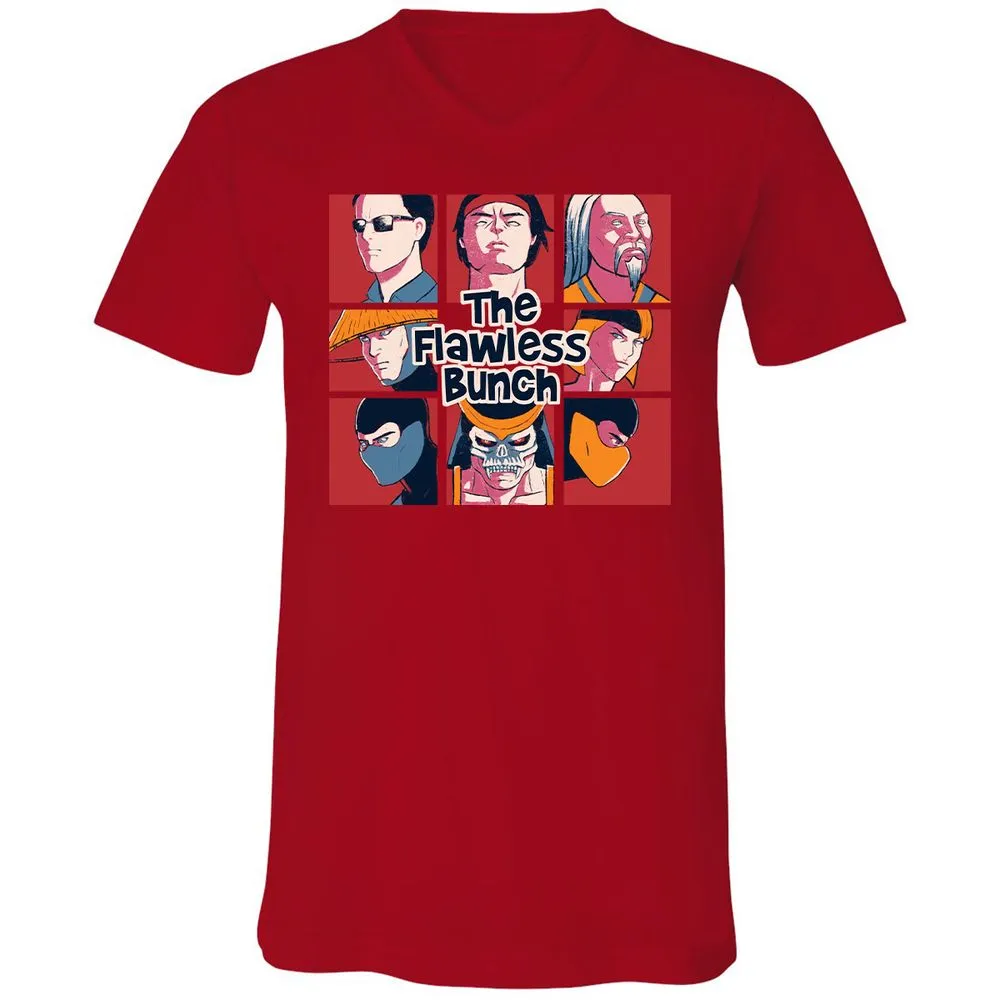 Unisex V-Neck T-Shirt - JENX9XF2 - Red - 3