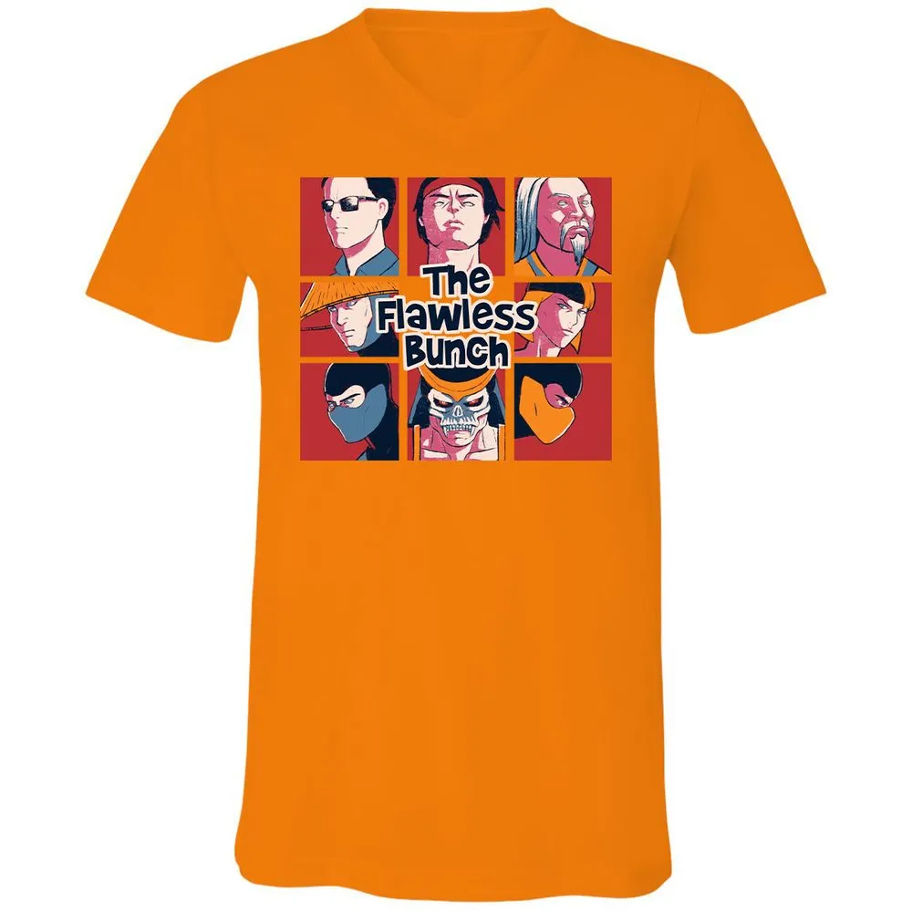 Unisex V-Neck T-Shirt - JENX9XF2 - Orange - 11