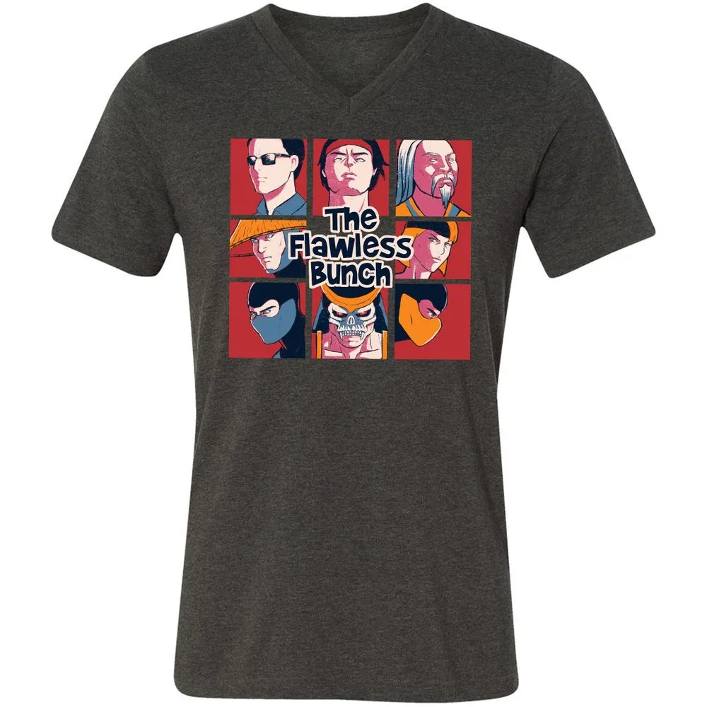 Unisex V-Neck T-Shirt - JENX9XF2 - Dark Grey Heather - 8