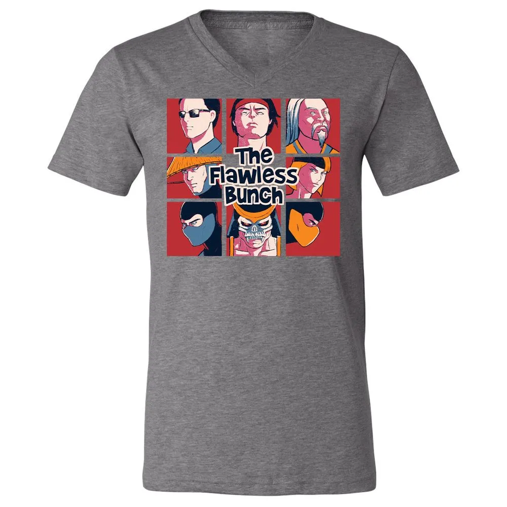 Unisex V-Neck T-Shirt - JENX9XF2 - Deep Heather - 13