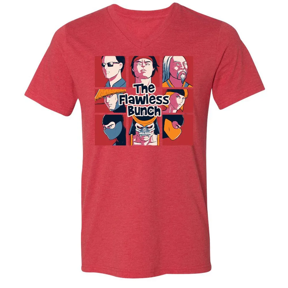 Unisex V-Neck T-Shirt - JENX9XF2 - Heather Red - 16