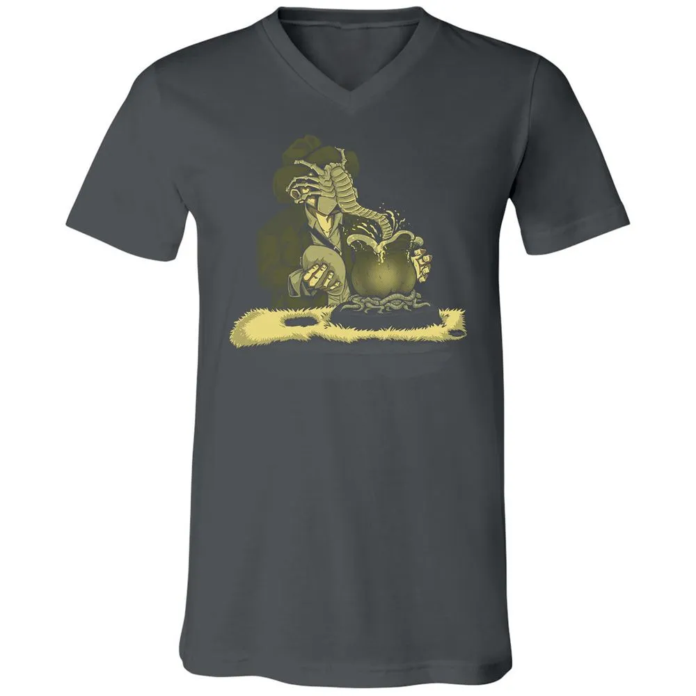 Unisex V-Neck T-Shirt - 33Q1ERK5 - Asphalt - 12