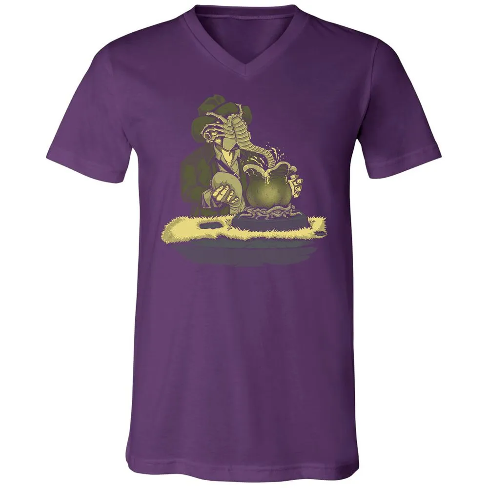 Unisex V-Neck T-Shirt - 33Q1ERK5 - Team Purple - 9