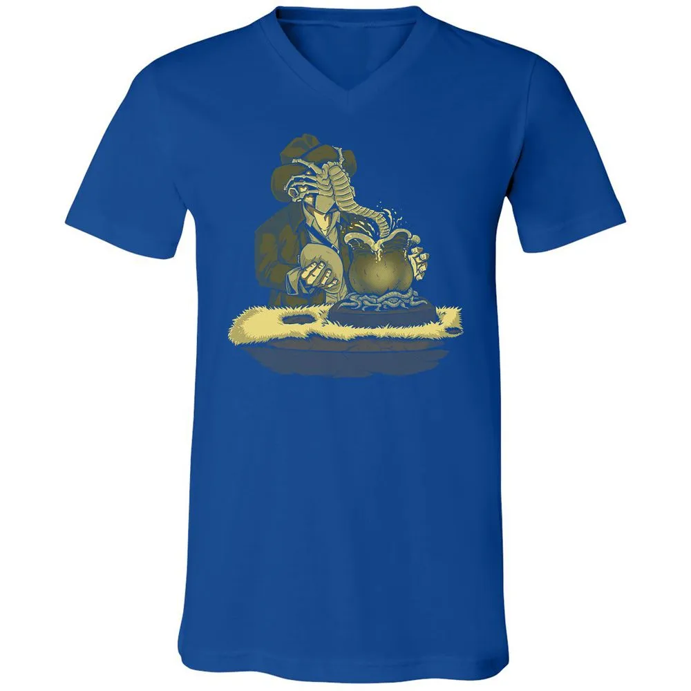 Unisex V-Neck T-Shirt - 33Q1ERK5 - True Royal - 4