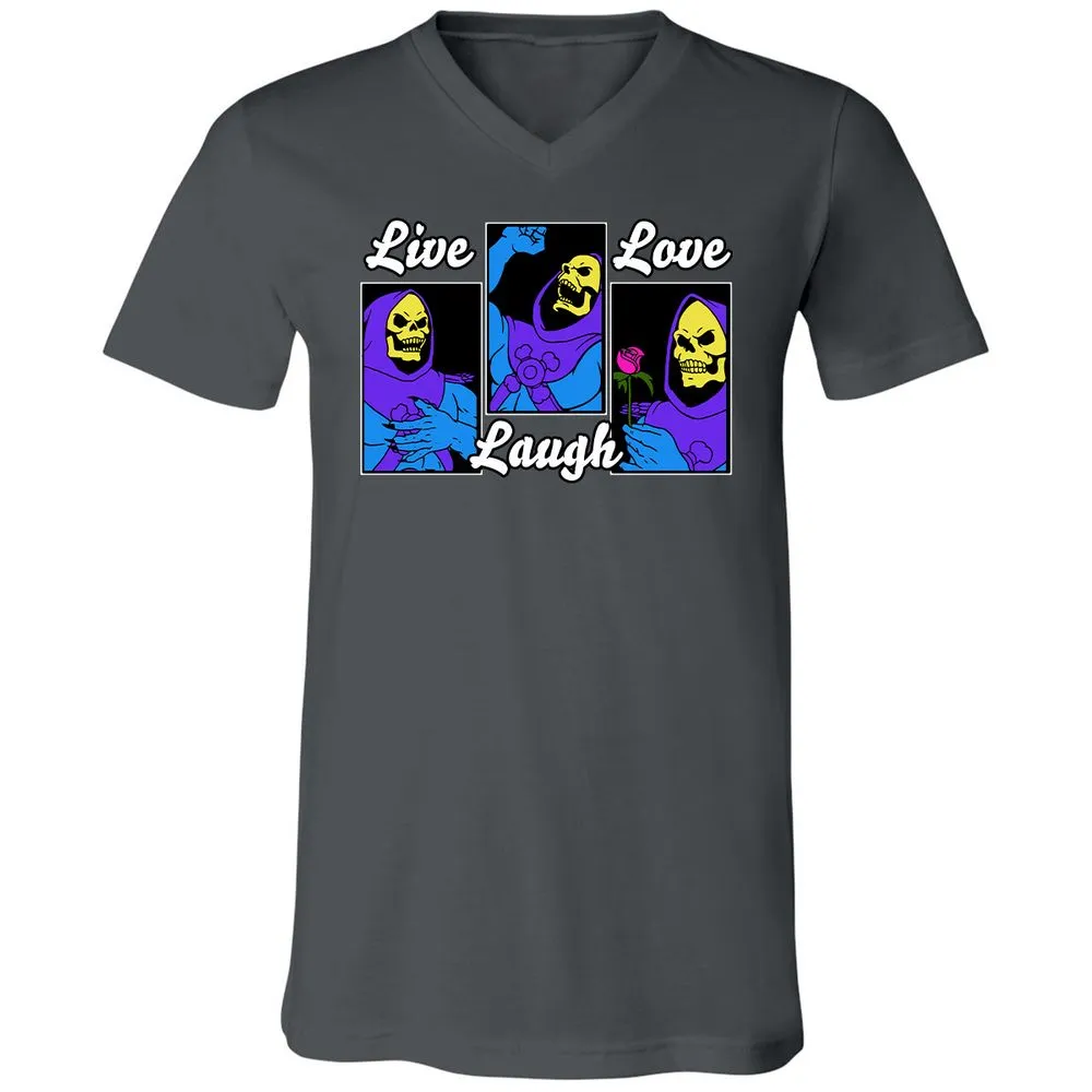 Unisex V-Neck T-Shirt - T62LVCJ7 - Asphalt - 12