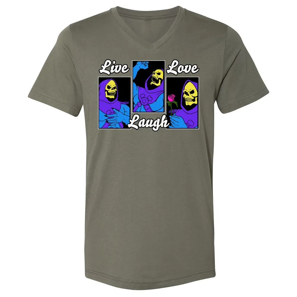 Unisex V-Neck T-Shirt - T62LVCJ7 - Military Green - 10